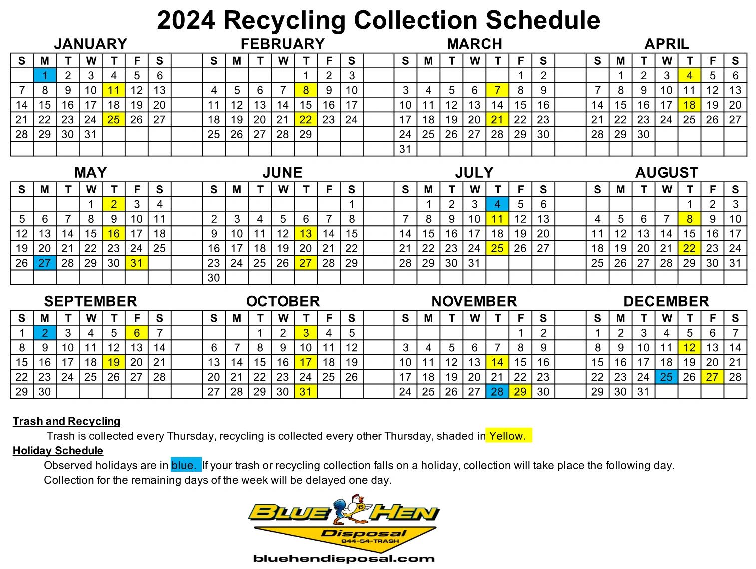 2024-recycling-schedule